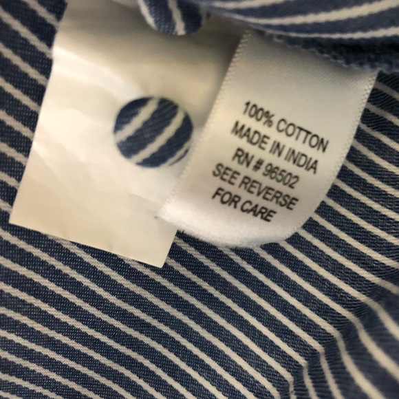 Girl Krazy Striped Button Tie Front Crop Tank Top - Picture 6 of 8